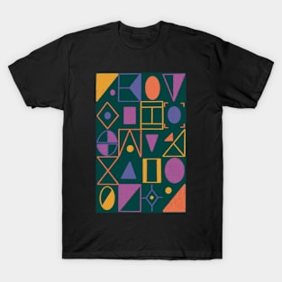 Retro Geometric Pattern T-Shirt